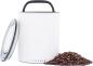 Preview: Airscape Kaffeedose groß, weiß matt aus verzinktem Stahl