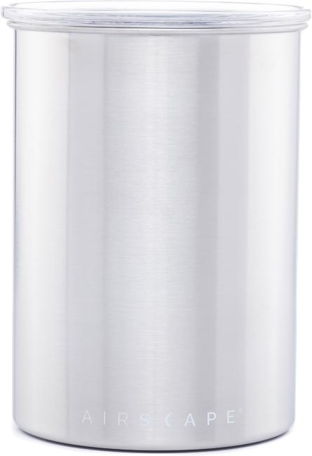 Airscape Kaffeedose mittel, silber gebürstet, Edelstahl 2. Wahl (Vorführgerät ohne Beutel)